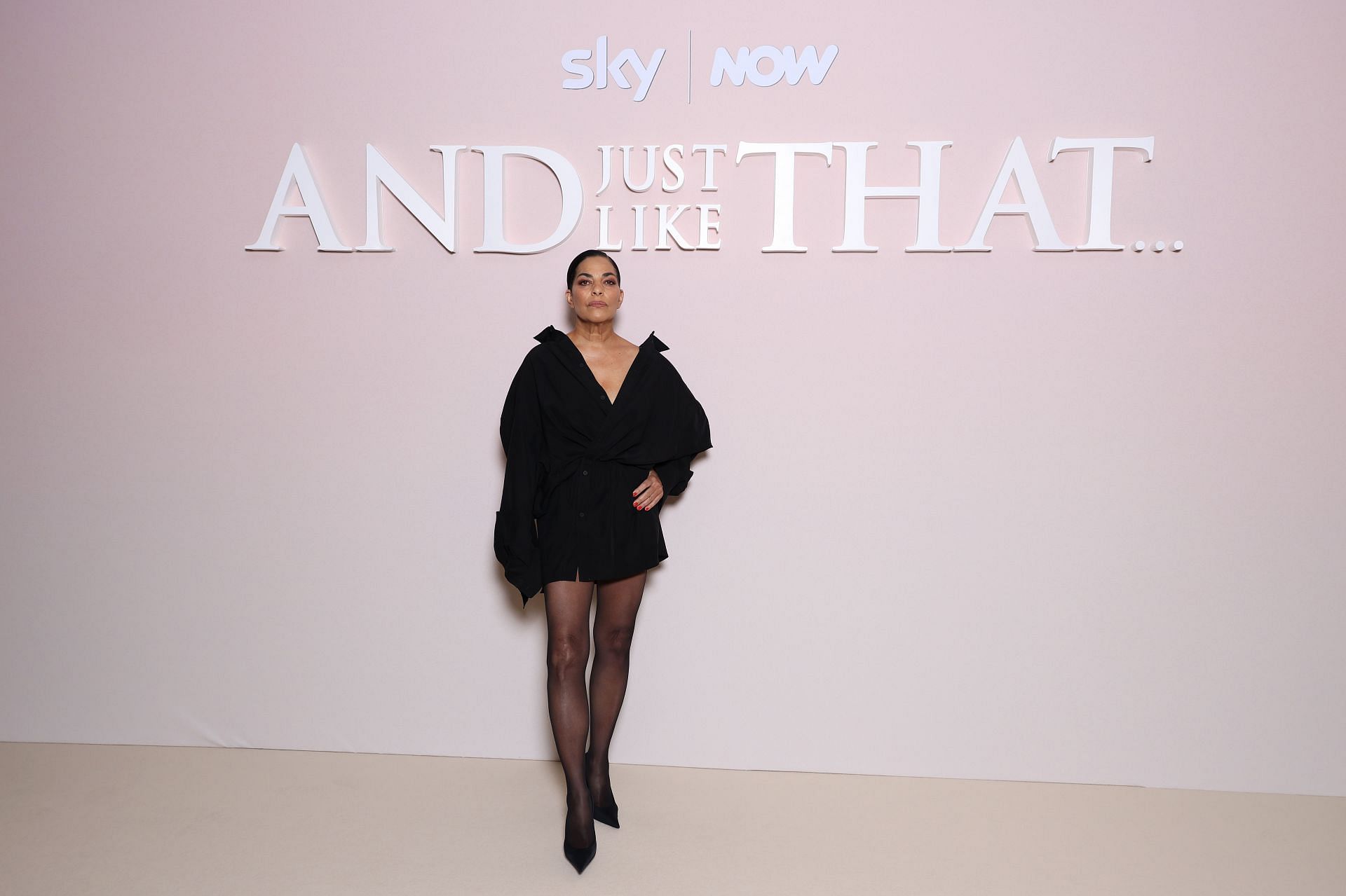 Sarita Choudhury attends the And Just Like That season 3 Photocall (Photo by Pascal Le Segretain/Getty Images)